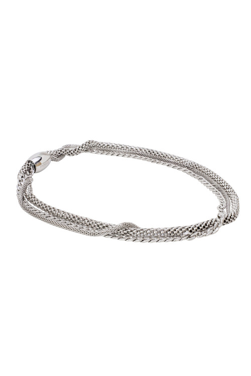 Choker z trzech łańcuszków ze stali chirurgicznej z magnetycznym zapięciem