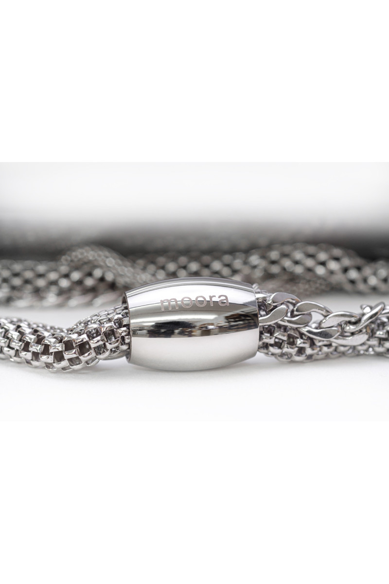 Choker z trzech łańcuszków ze stali chirurgicznej z magnetycznym zapięciem