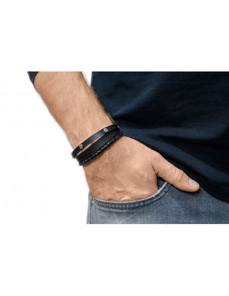 Bransoleta skórzana MBSm026