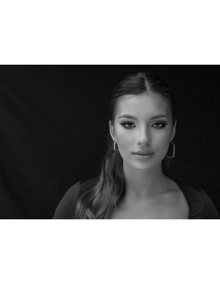 Kolczyki kwadraty różnej wielkości ze stali szlachetnej