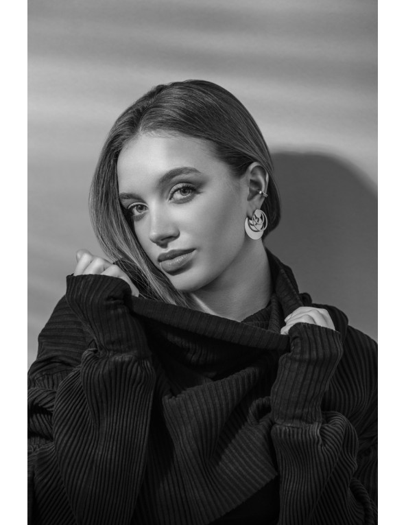 Blaszki do kolczyków z satynowanej stali...