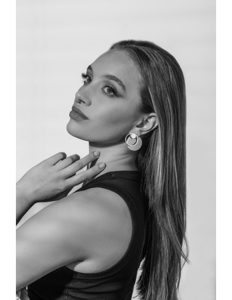 Blaszki do kolczyków z satynowanej stali szlachetnej