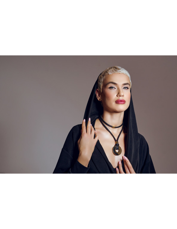 Złote delikatne kolczyki koła ze stali szlachetnej z zapięciem na sztyft.