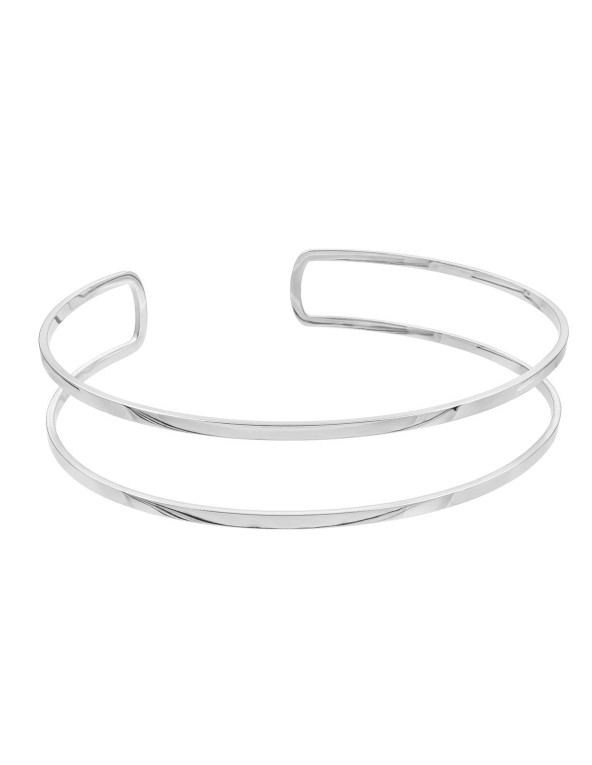 Podwójny choker ze stali szlachetnej