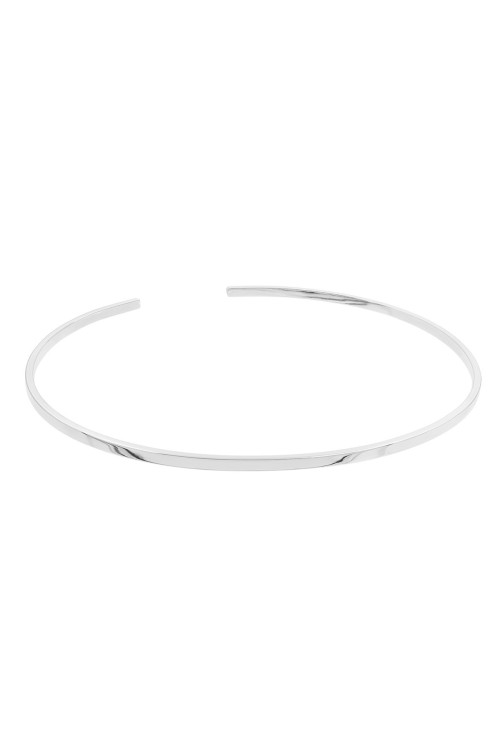 Srebrny delikatny choker ze stali szlachetnej o klasycznym designie