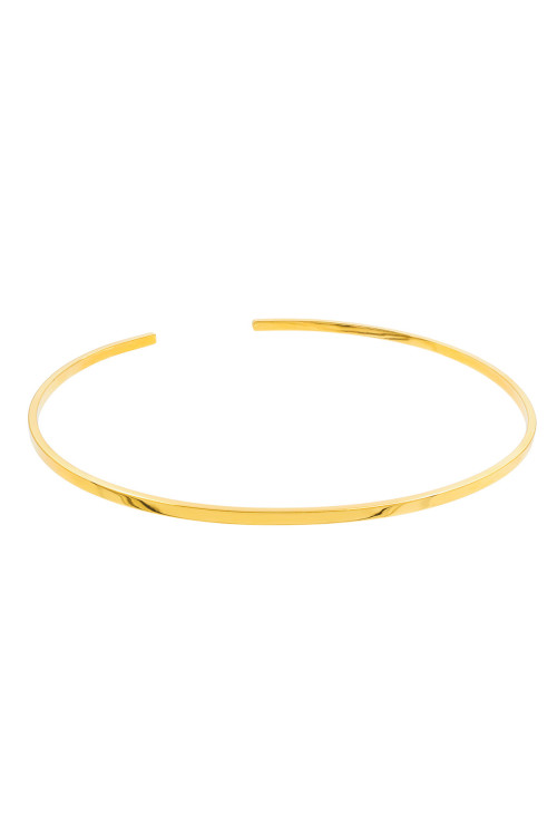 Złoty delikatny choker ze stali szlachetnej o minimalistycznym designie