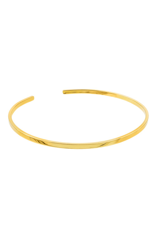Złota bransoleta na ramię ze stali szlachetnej o eleganckim, minimalistycznym designie