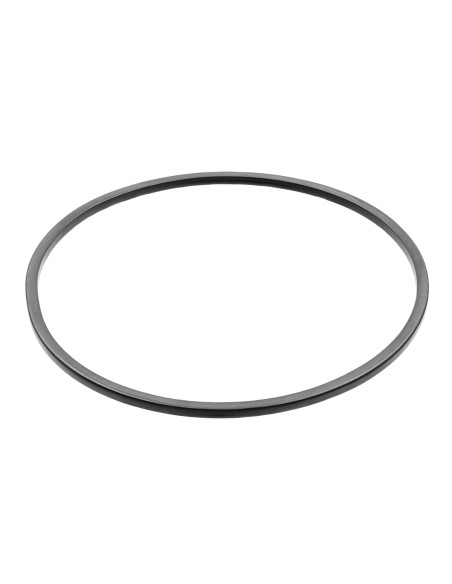 Czarna matowa delikatna bransoleta koło ze stali szlachetnej o nowoczesnym designie
