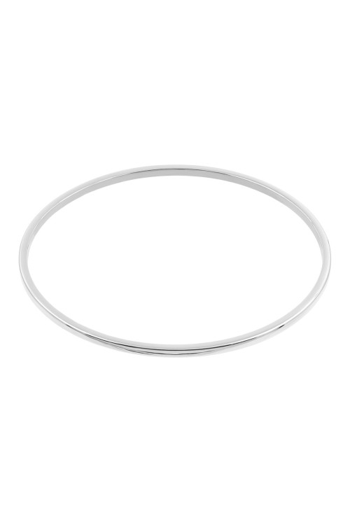 Srebrna delikatna bransoleta koło ze stali szlachetnej o minimalistycznym designie