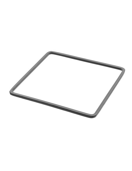 Czarna matowa delikatna bransoleta kwadrat ze stali szlachetnej