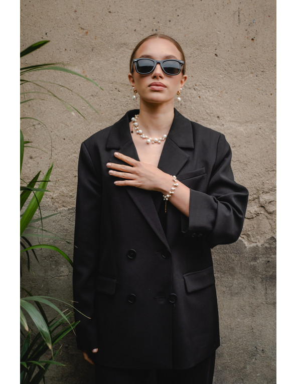 Pozłacana bransoleta z pereł shell