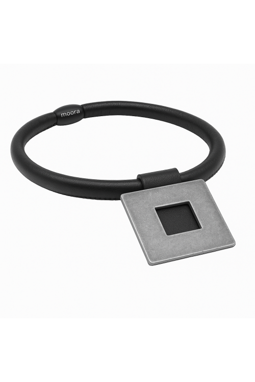 Choker z matowym kwadratem i zapięciem magnetycznym