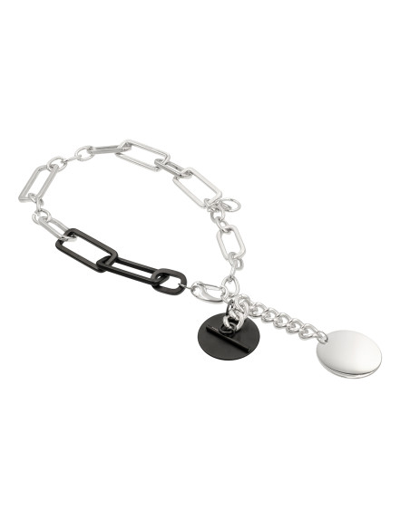 Naszyjnik ze stali szlachetnej z dużymi ogniwami