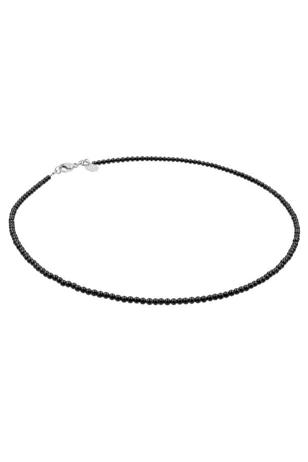 Minimalistyczny naszyjnik z onyksów