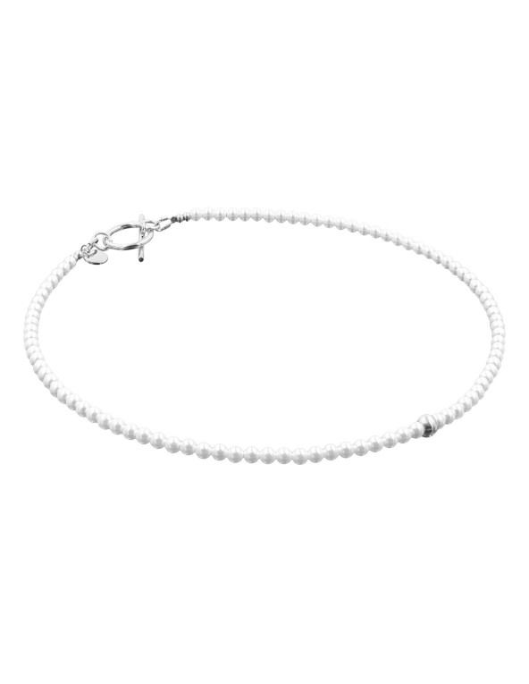 Delikatny naszyjnik z perłami shell