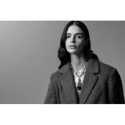 Naszyjnik ze stali szlachetnej z dużymi ogniwami 2