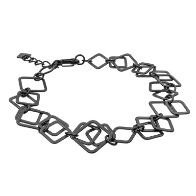 Krótki naszyjnik 3D i zapięciem typu karabińczyk.