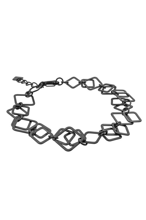 Krótki naszyjnik 3D i zapięciem typu karabińczyk.