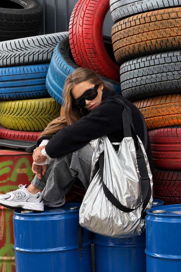 TWIN Silver | ultra lekka torba shopper | moora.pl 2