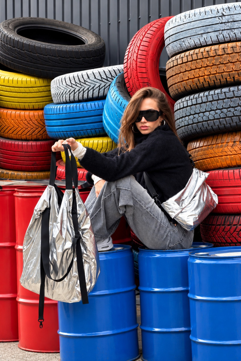 TWIN Silver | ultra lekka torba shopper | moora.pl