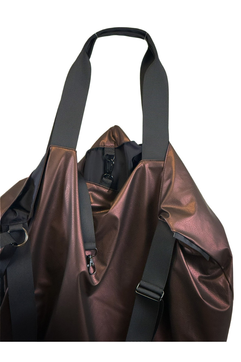 TWIN Brassy | shopper w odcieniu mosiądzu | moora.pl