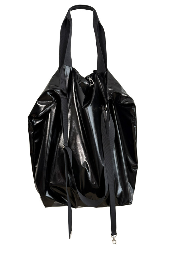 TWIN Black Mirror | czarna lustrzana torba shopper | moora.pl