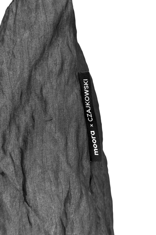 Torba SMART GRAY worek z włoskiego gniecionego nylonu | moora.pl