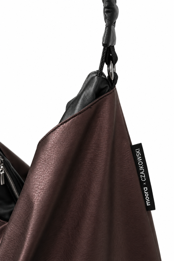Torba SMART BRASSY metaliczny worek w kolorze mosiądzu | moora.pl 2