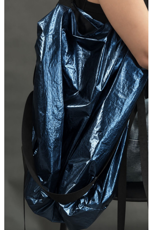 TWIN Metalic Blue | ultra lekka torba shopper | moora.pl