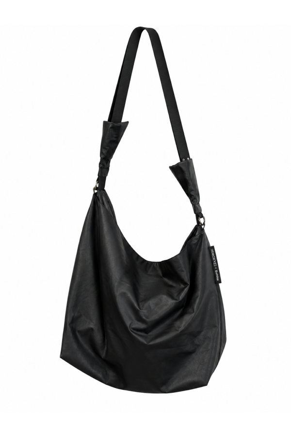 Torba SMART BLACK MAT | worek i nerka z matowej eko skóry | moora.pl